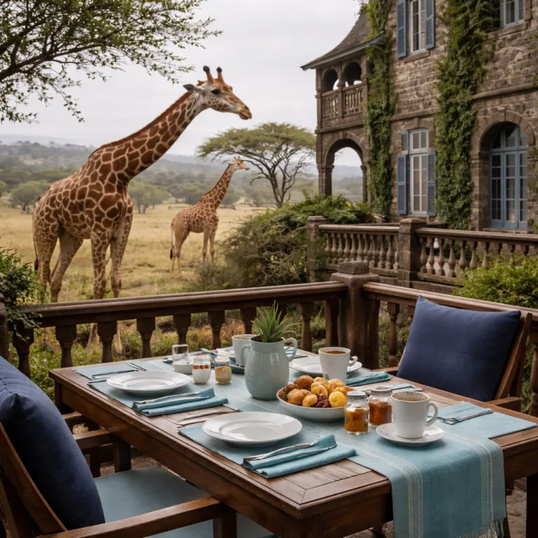 An elegant Kenyan escape: sharing breakfast with giraffes at a historic manor
